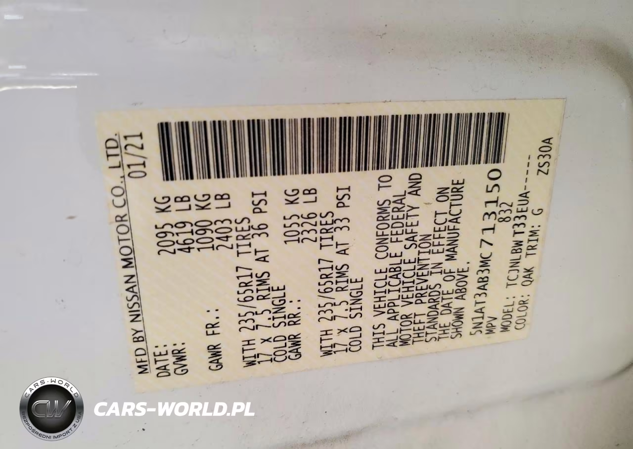 2021 Nissan Rogue S VIN:5N1AT3AB3MC713150 - 13
