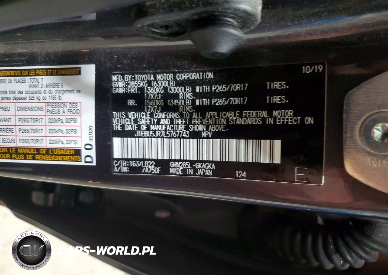 2020 Toyota 4Runner Sr5 Premium VIN:JTEBU5JR7L5767743 - 13