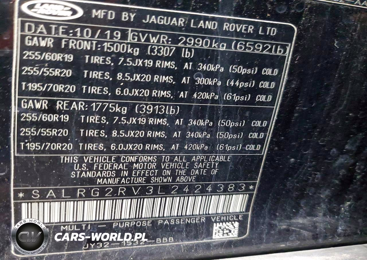2020 Land Rover Discovery Se VIN:SALRG2RV3L2424383 - 12