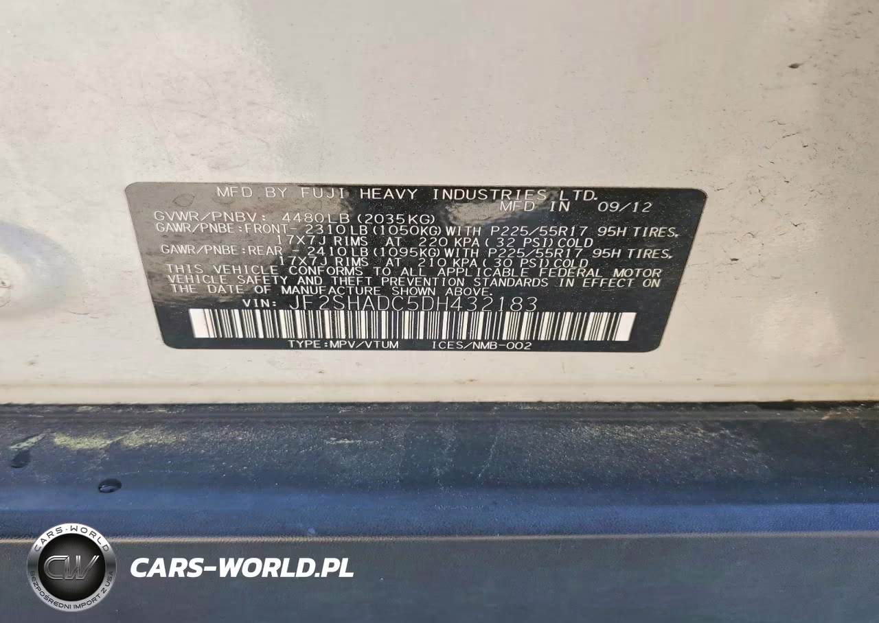 2013 Subaru Forester 2.5X Premium VIN:JF2SHADC5DH432183 - 13