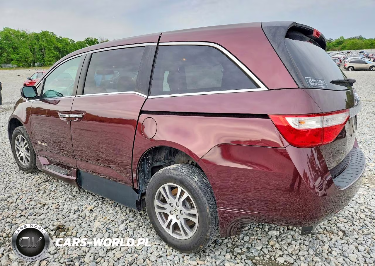 2012 Honda Odyssey Exl VIN:5FNRL5H65CB031593 - 2