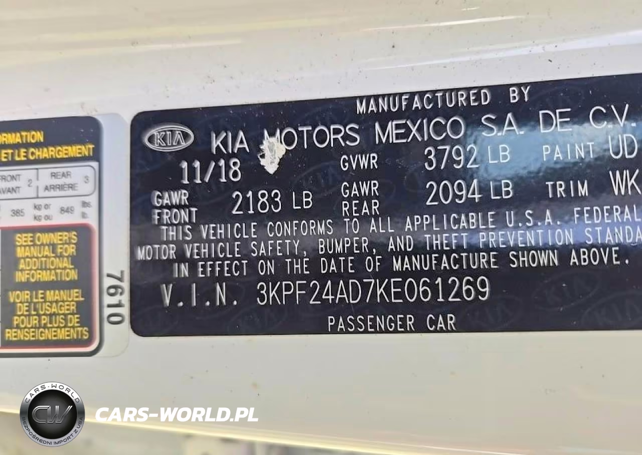 2019 Kia Forte Lxs VIN:3KPF24AD7KE061269 - 12