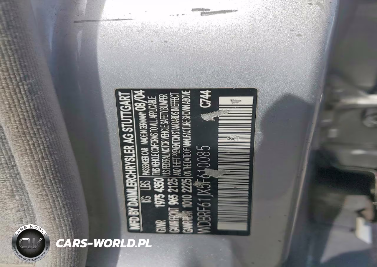 2005 Mercedes-Benz C 240 VIN:WDBRF61JX5F610085 - 12