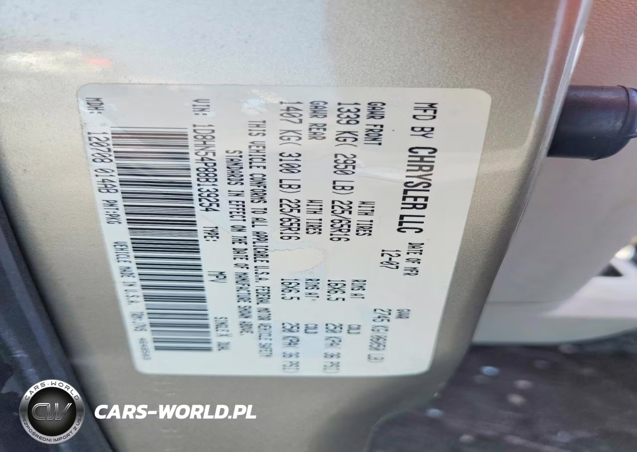 2008 Dodge Grand Caravan Sxt VIN:1D8HN54P88B139254 - 14
