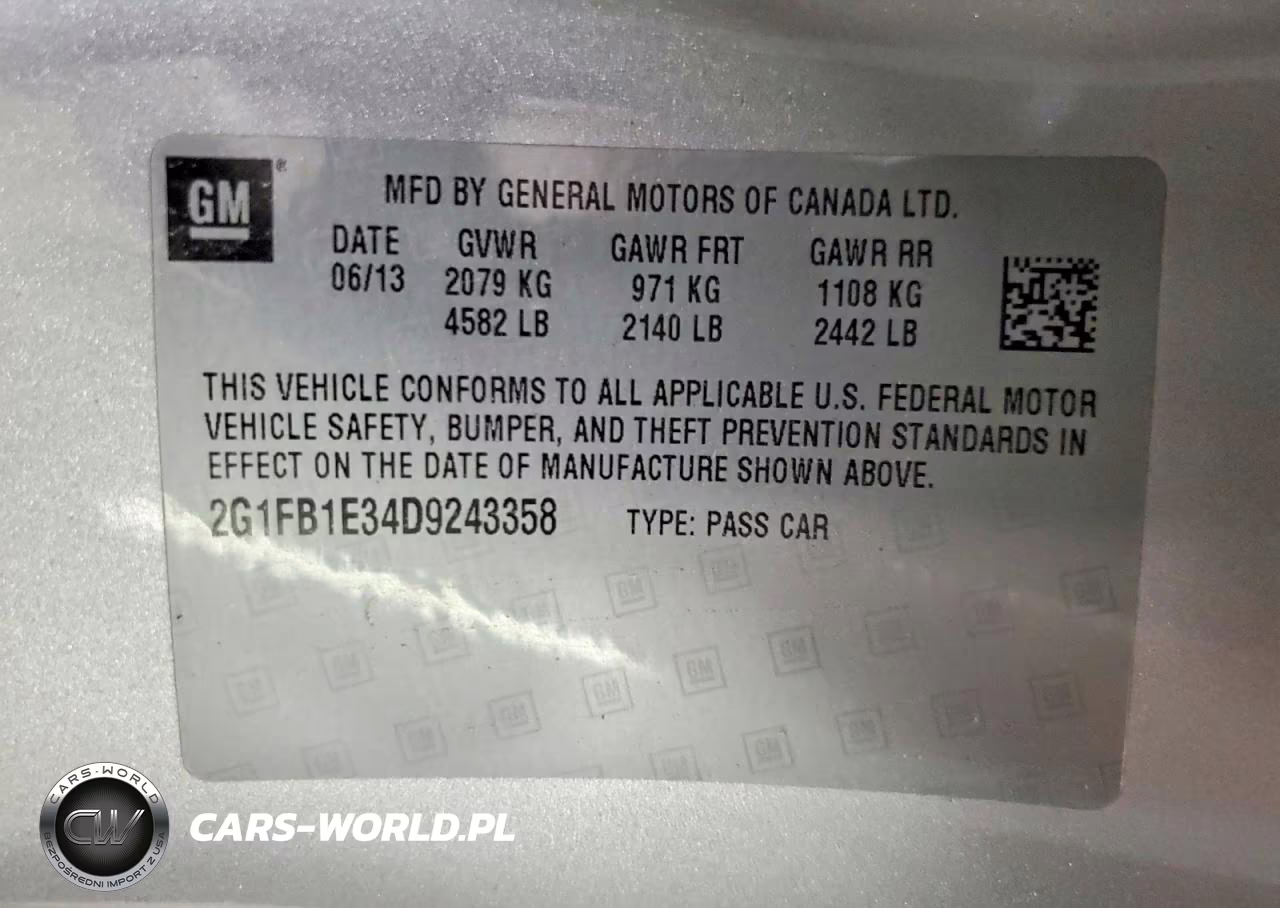 2013 Chevrolet Camaro Lt VIN:2G1FB1E34D9243358 - 12