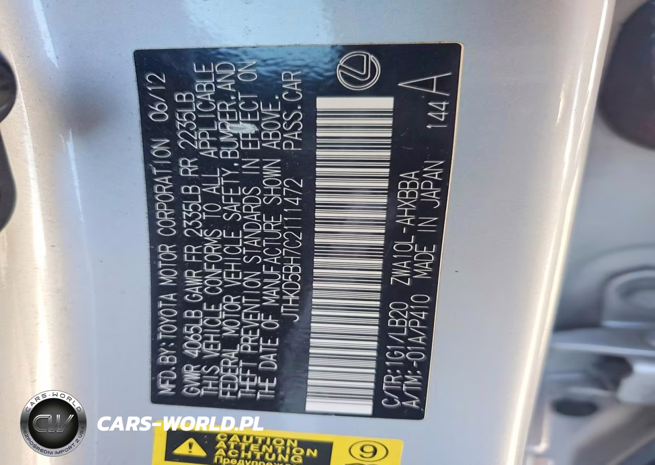2012 Lexus Ct 200H Premium VIN:JTHKD5BH7C2111472 - 13