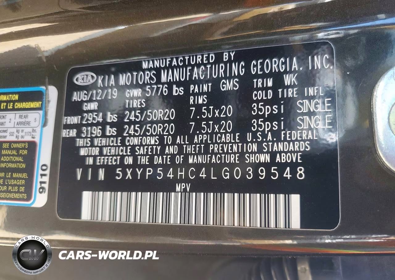 2020 Kia Telluride Sx VIN:5XYP54HC4LG039548 - 13