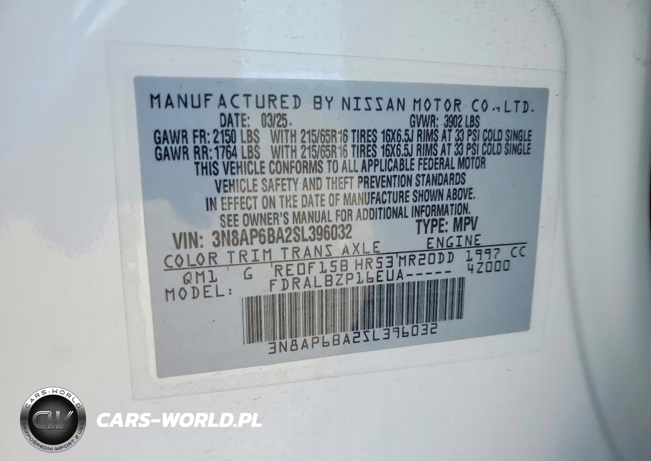 2025 Nissan Kicks S VIN:3N8AP6BA2SL396032 - 12