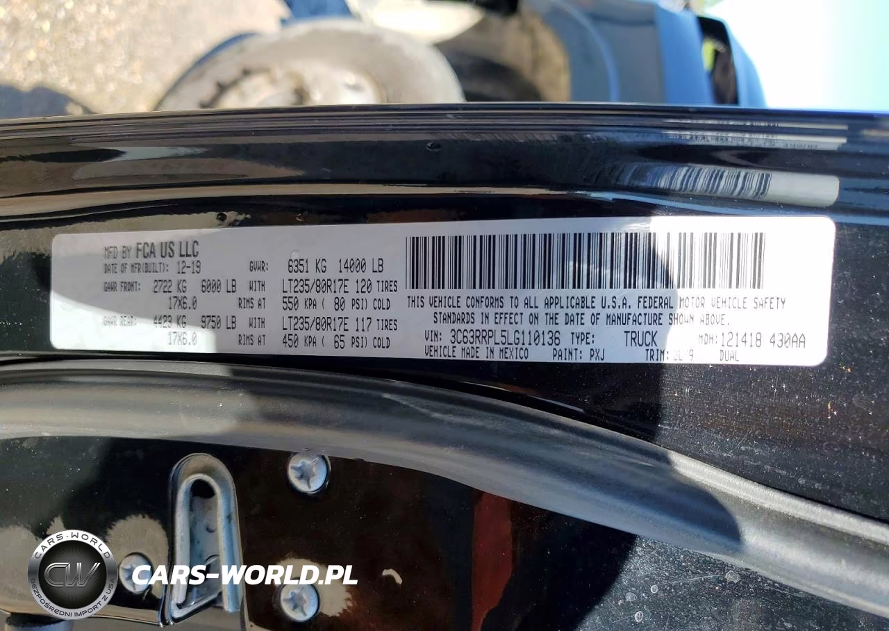2020 Ram 3500 Limited VIN:3C63RRPL5LG110136 - 13