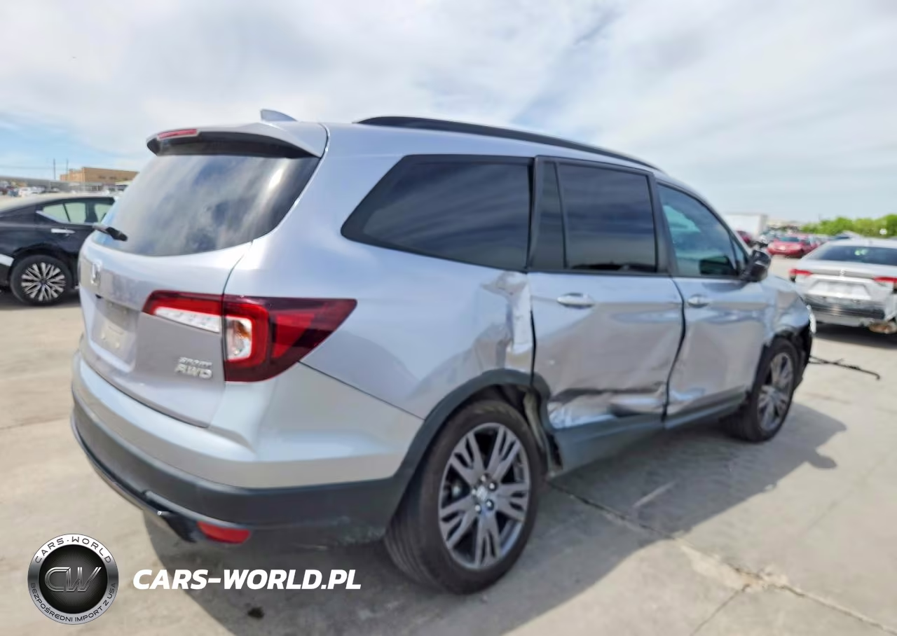 2022 Honda Pilot Sport VIN:5FNYF6H39NB072570 - 3