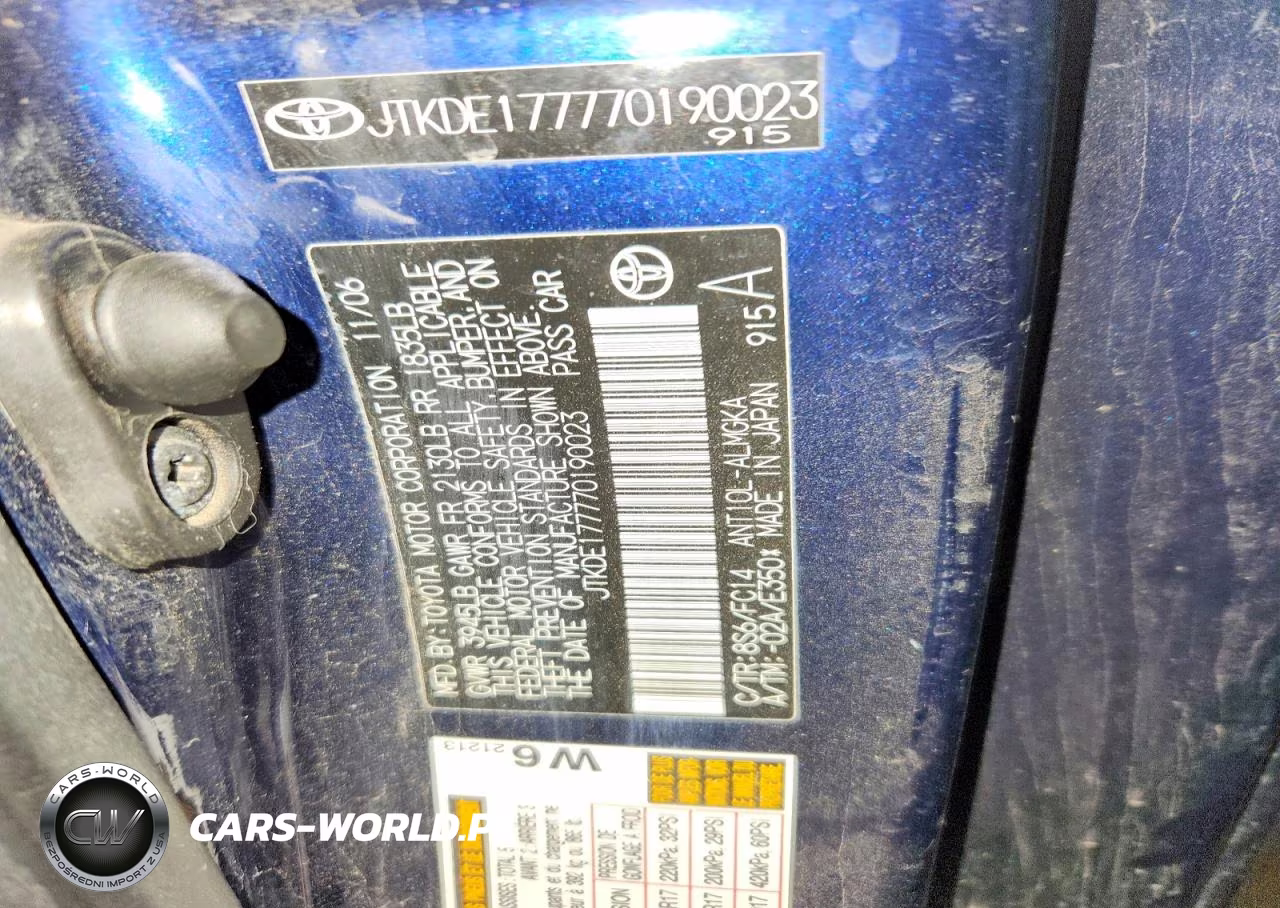 2007 Scion Tc Automatic VIN:JTKDE177770190023 - 12