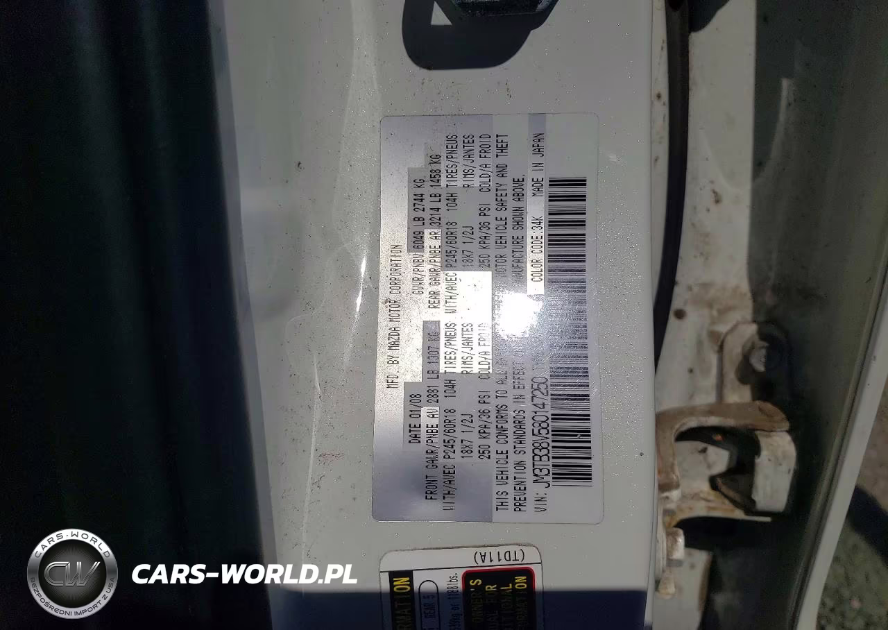 2008 Mazda Cx-9 VIN:JM3TB38V580147250 - 13