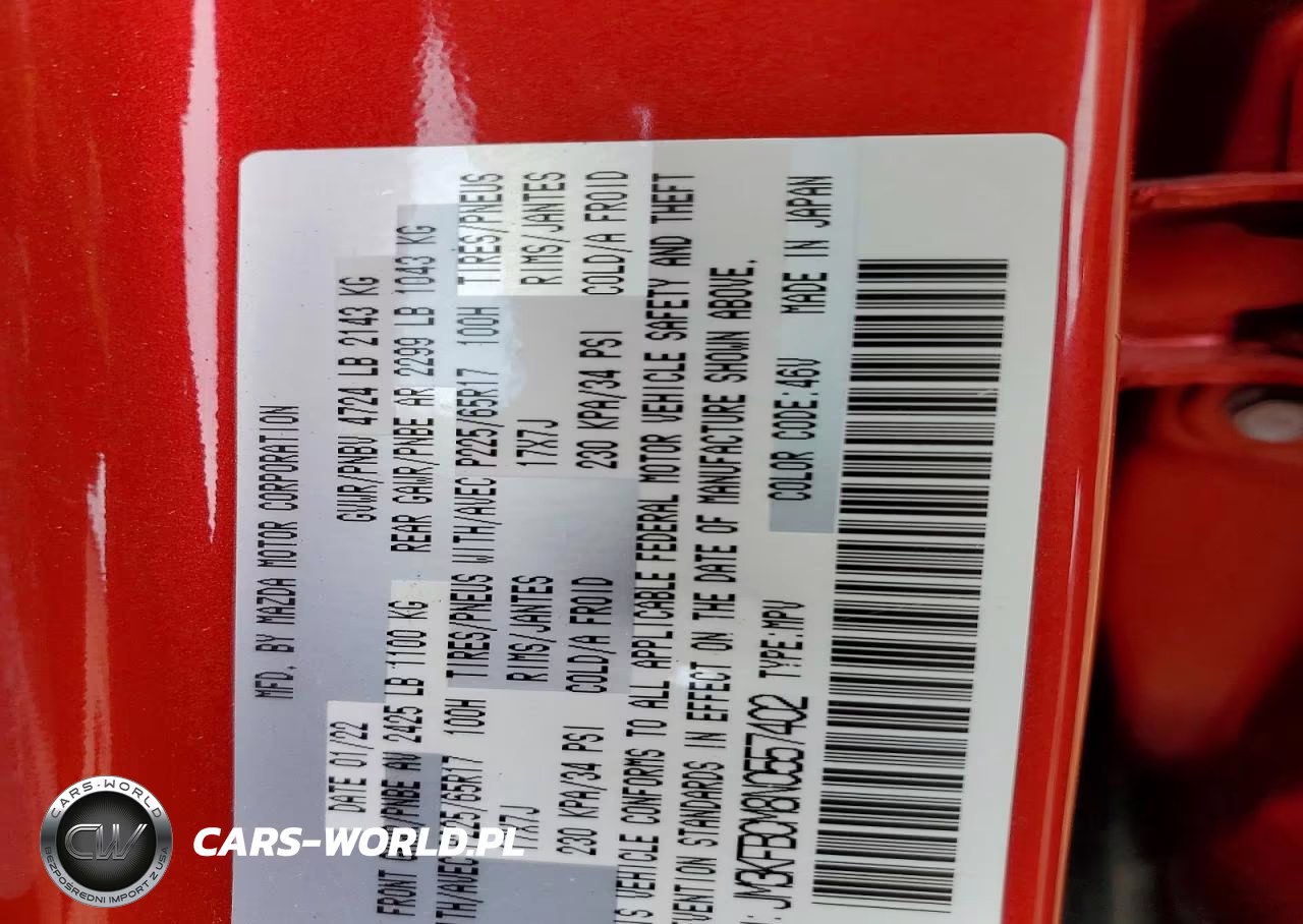 2022 Mazda Cx-5 Preferred VIN:JM3KFBCM8N0557402 - 13