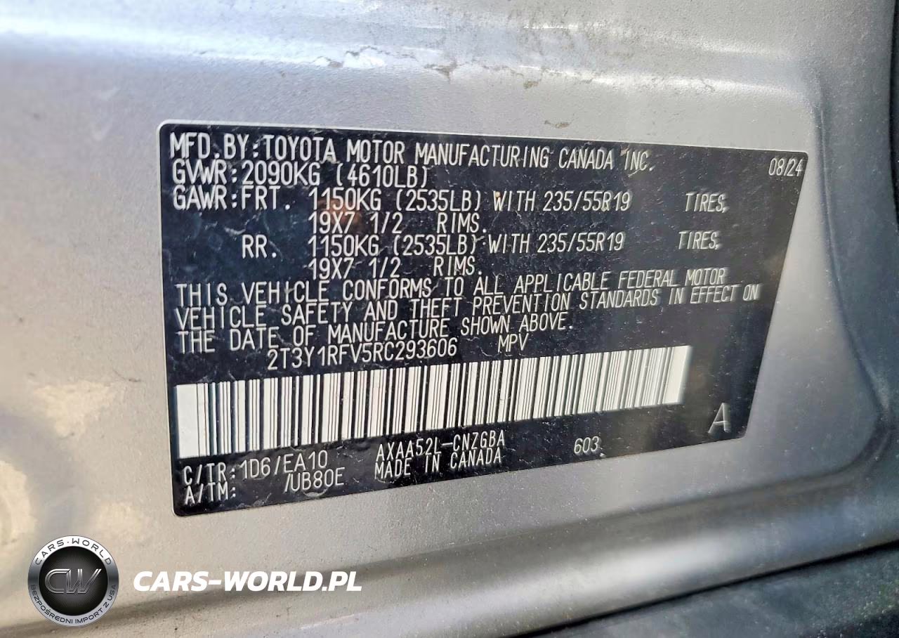 2024 Toyota Rav4 Limited VIN:2T3Y1RFV5RC293606 - 14