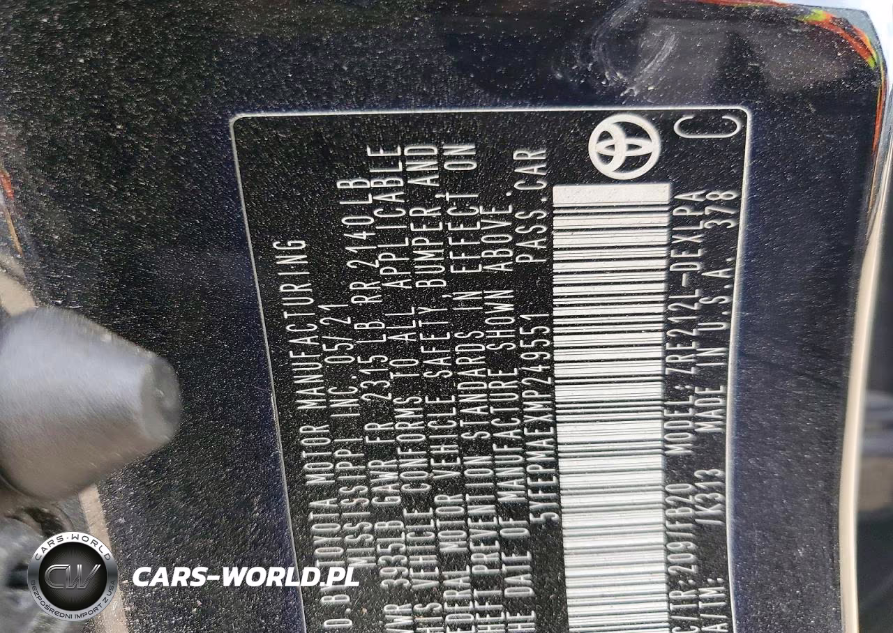 2021 Toyota Corolla VIN:5YFEPMAEXMP249551 - 13