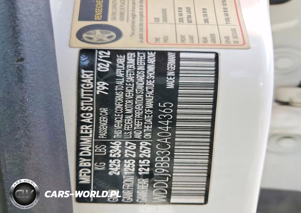 2012 Mercedes-Benz Cls 550 4Matic VIN:WDDLJ9BB3CA044365 - 12