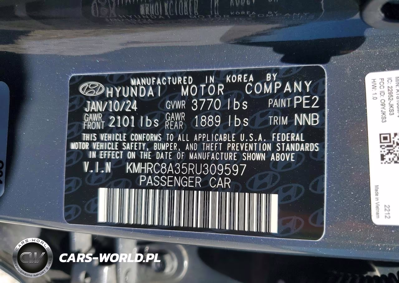 2024 Hyundai Venue Sel VIN:KMHRC8A35RU309597 - 14