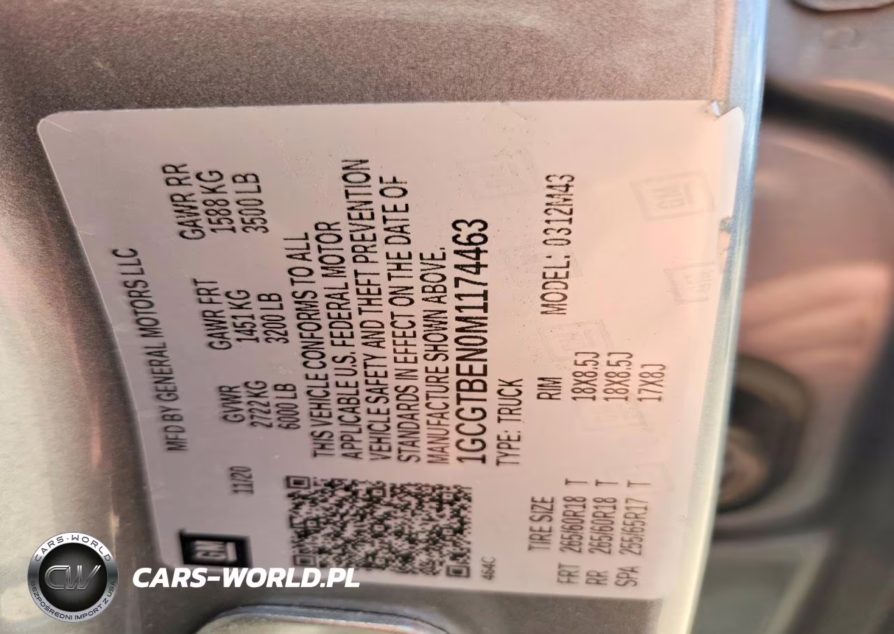 2021 Chev Colorado VIN:1GCGTBEN0M1174463 - 13