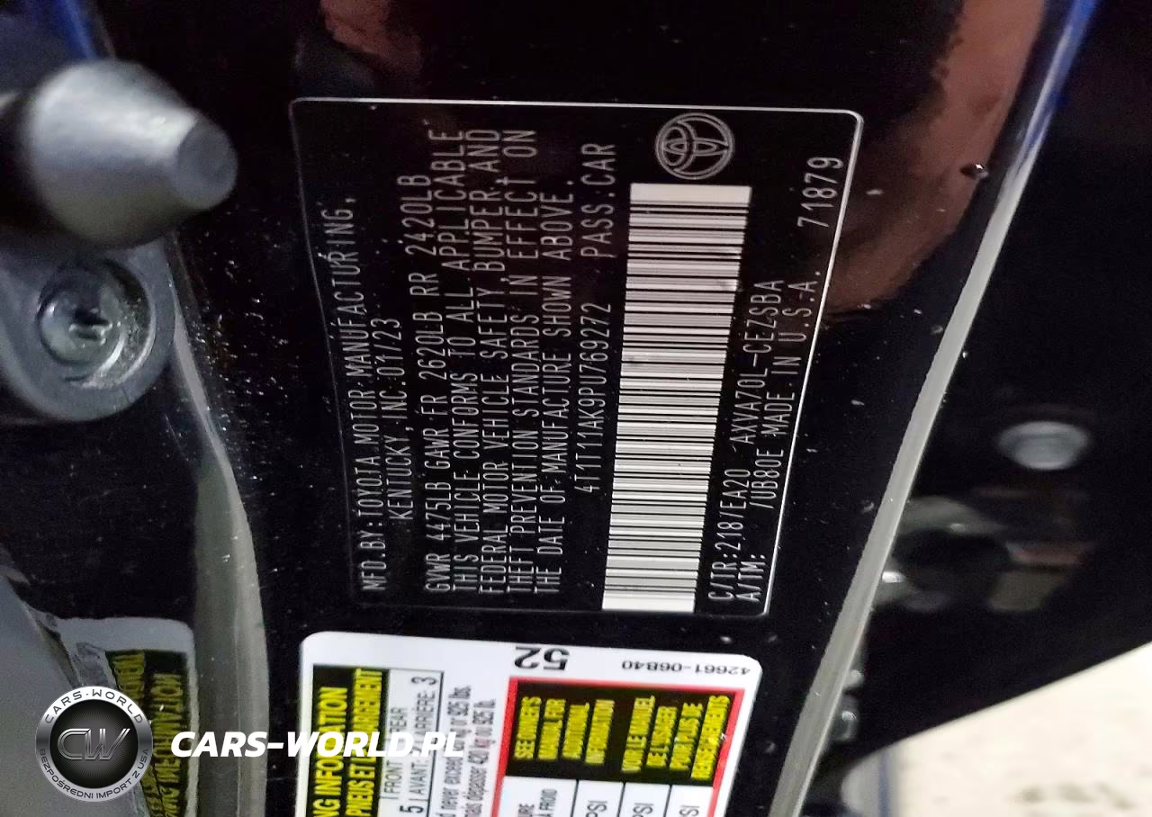 2023 Toyota Camry Se VIN:4T1T11AK9PU769272 - 12