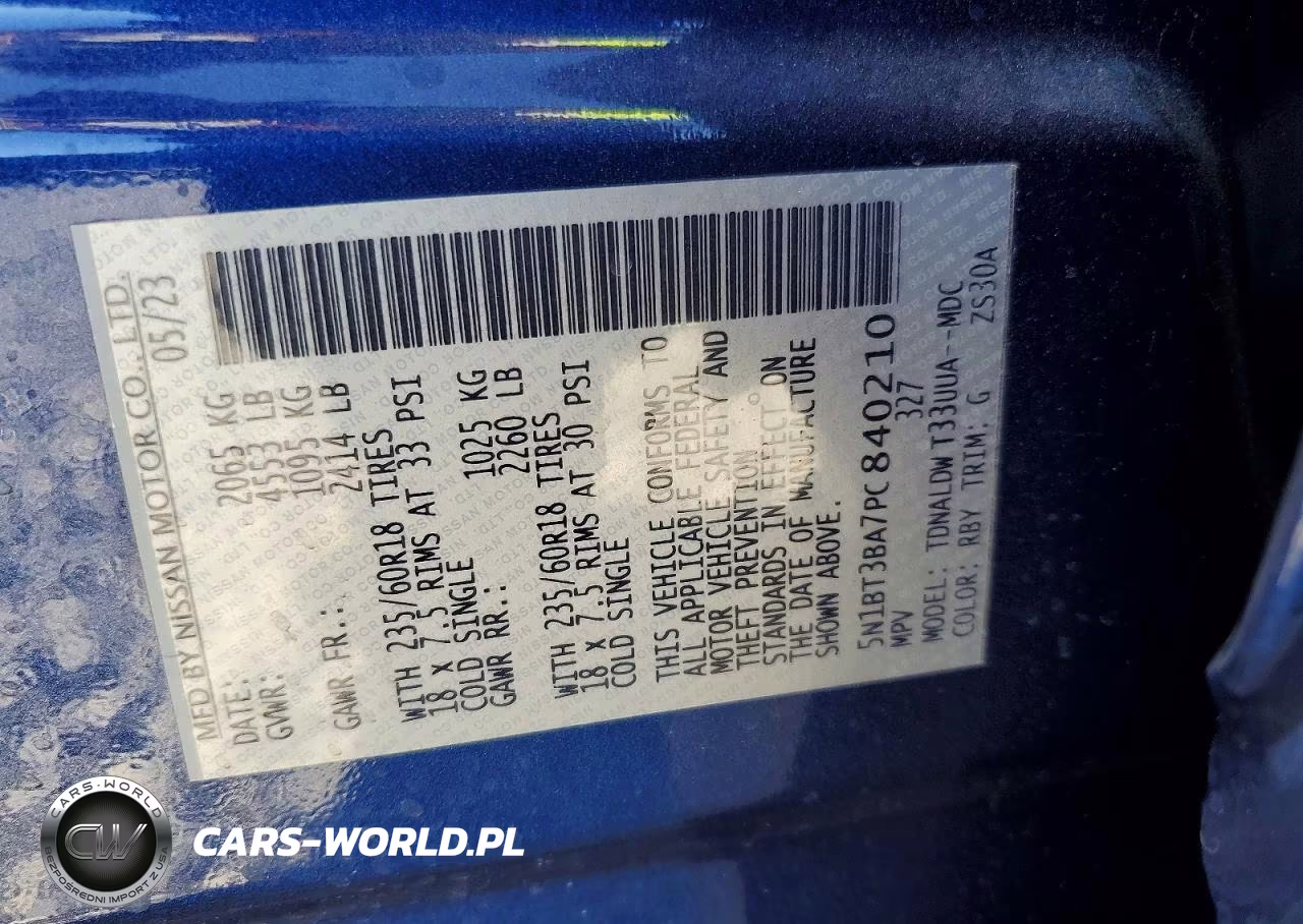2023 Nissan Rogue Sv VIN:5N1BT3BA7PC840210 - 14