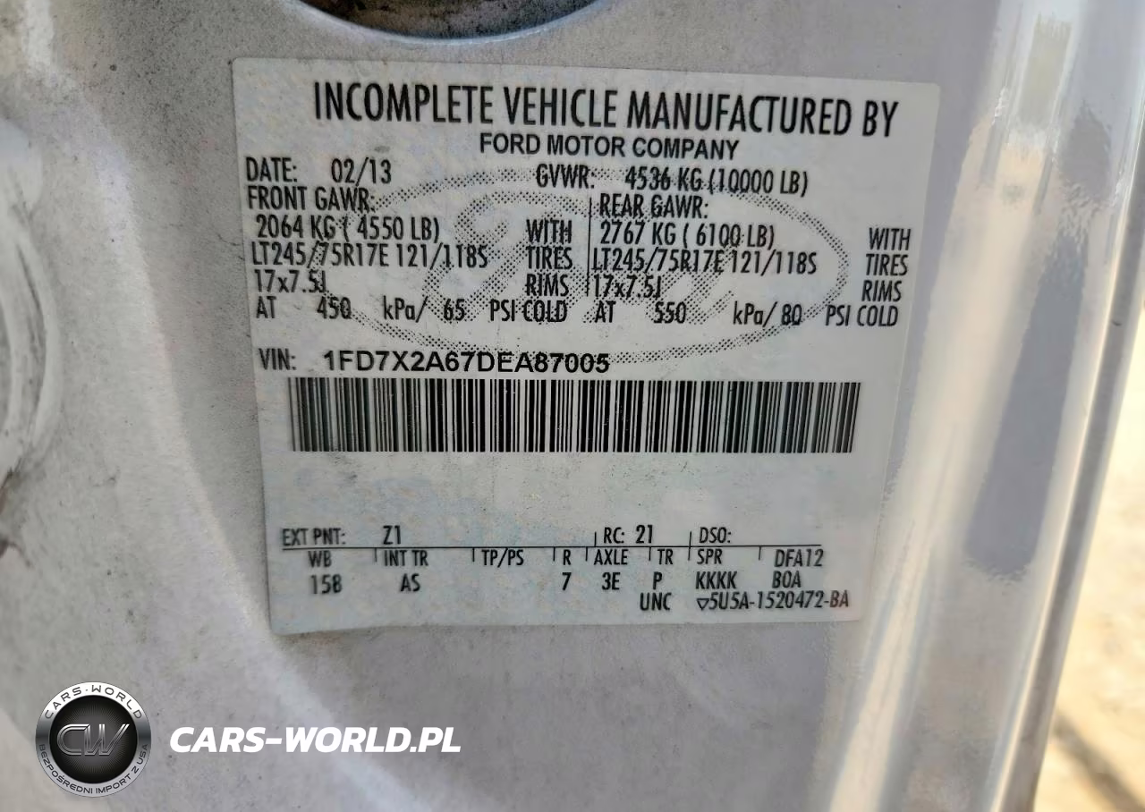 2013 Ford F250 Super Duty Utility - Service Truck VIN:1FD7X2A67DEA87005 - 13