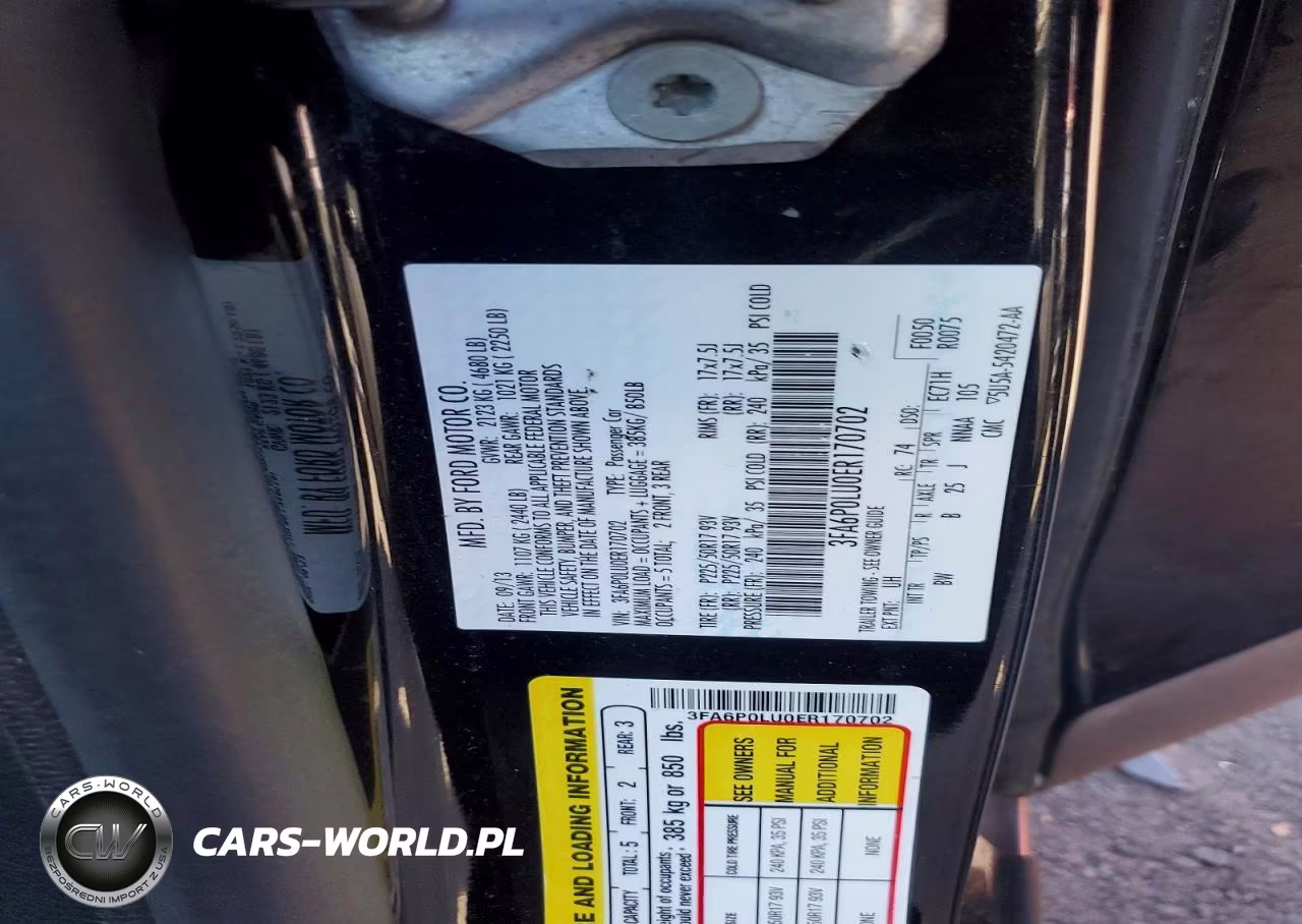 2014 Ford Fusion Se Hybrid VIN:3FA6P0LU0ER170702 - 12