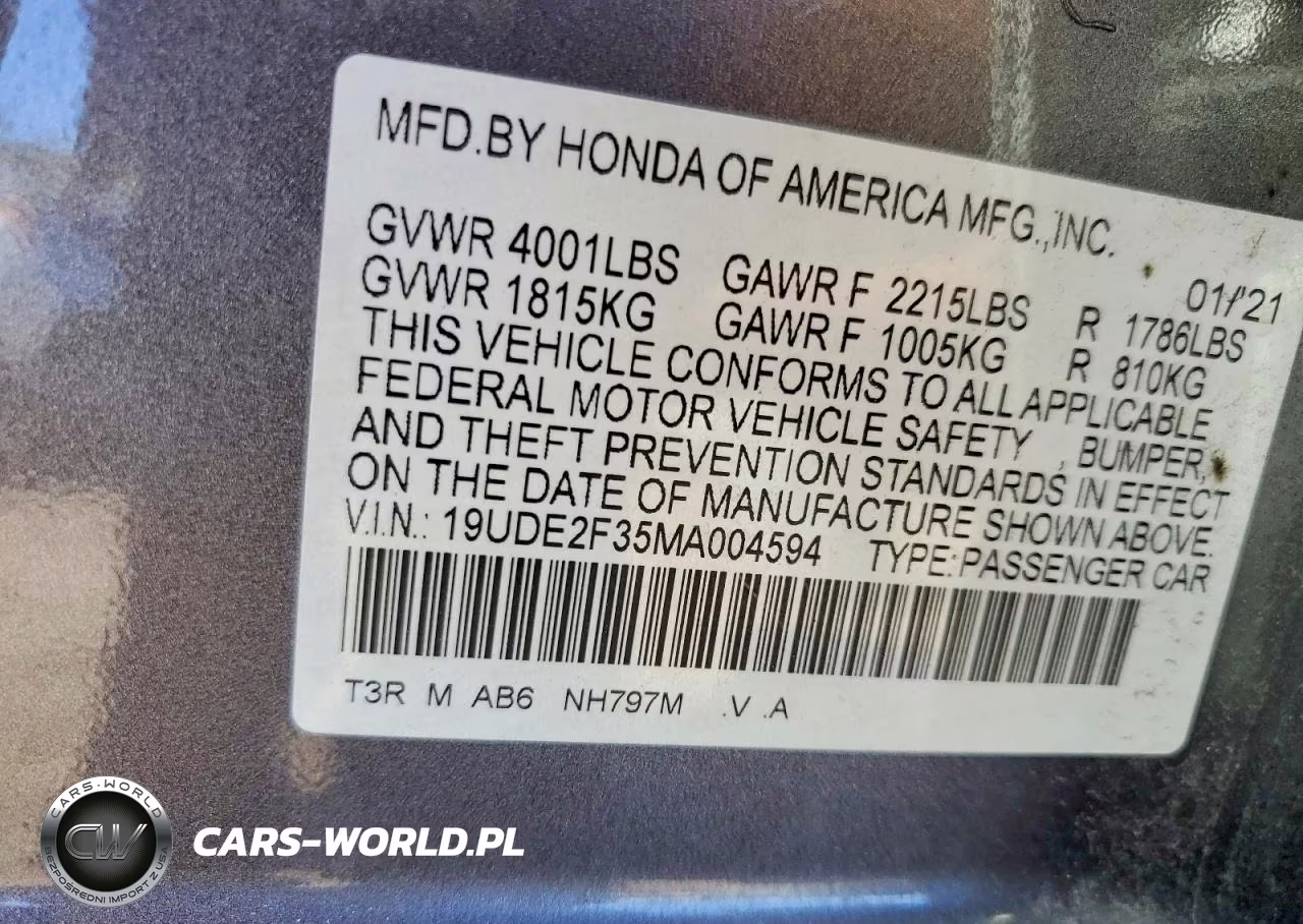 2021 Acura Ilx VIN:19UDE2F35MA004594 - 12