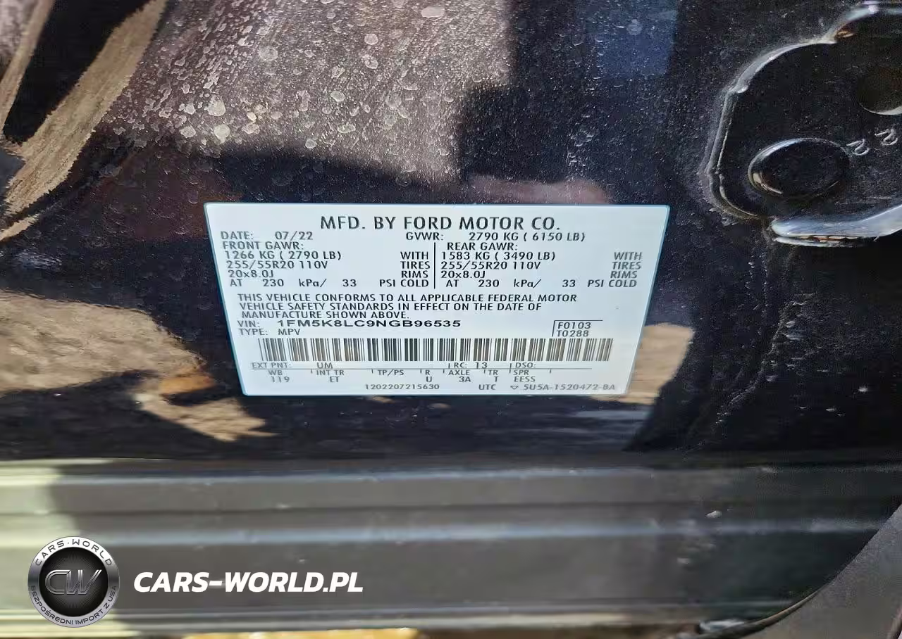2022 Ford Explorer King Ranch VIN:1FM5K8LC9NGB96535 - 13
