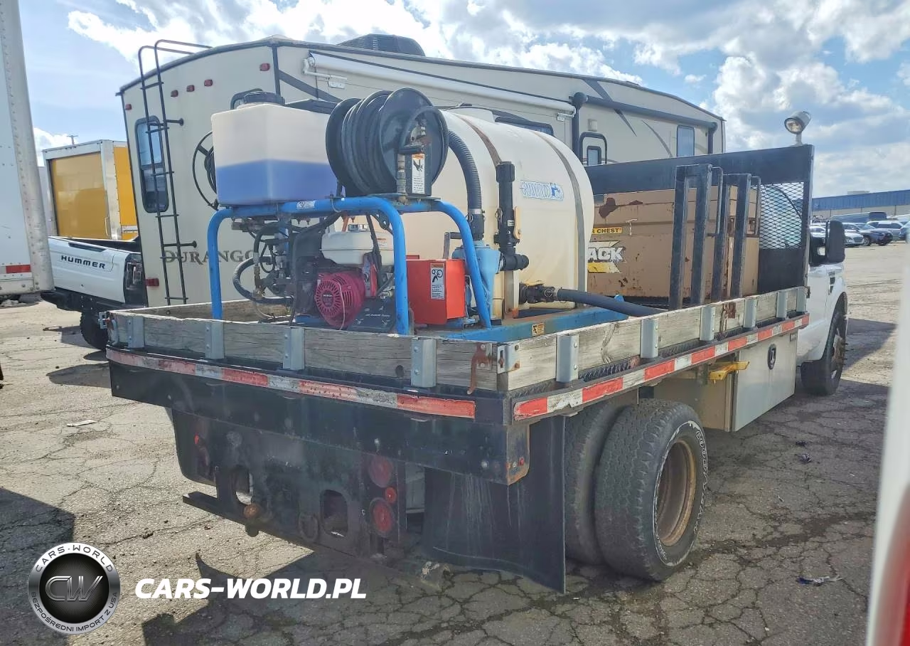 2008 Ford F350 Super Duty Flatbed Truck VIN:1FDWF36558EC54147 - 3