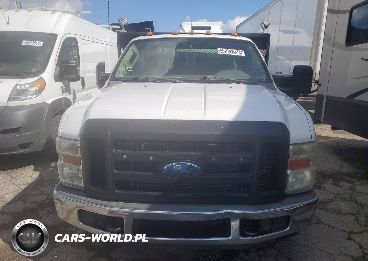 2008 Ford F350 Super Duty Flatbed Truck VIN:1FDWF36558EC54147 - 5