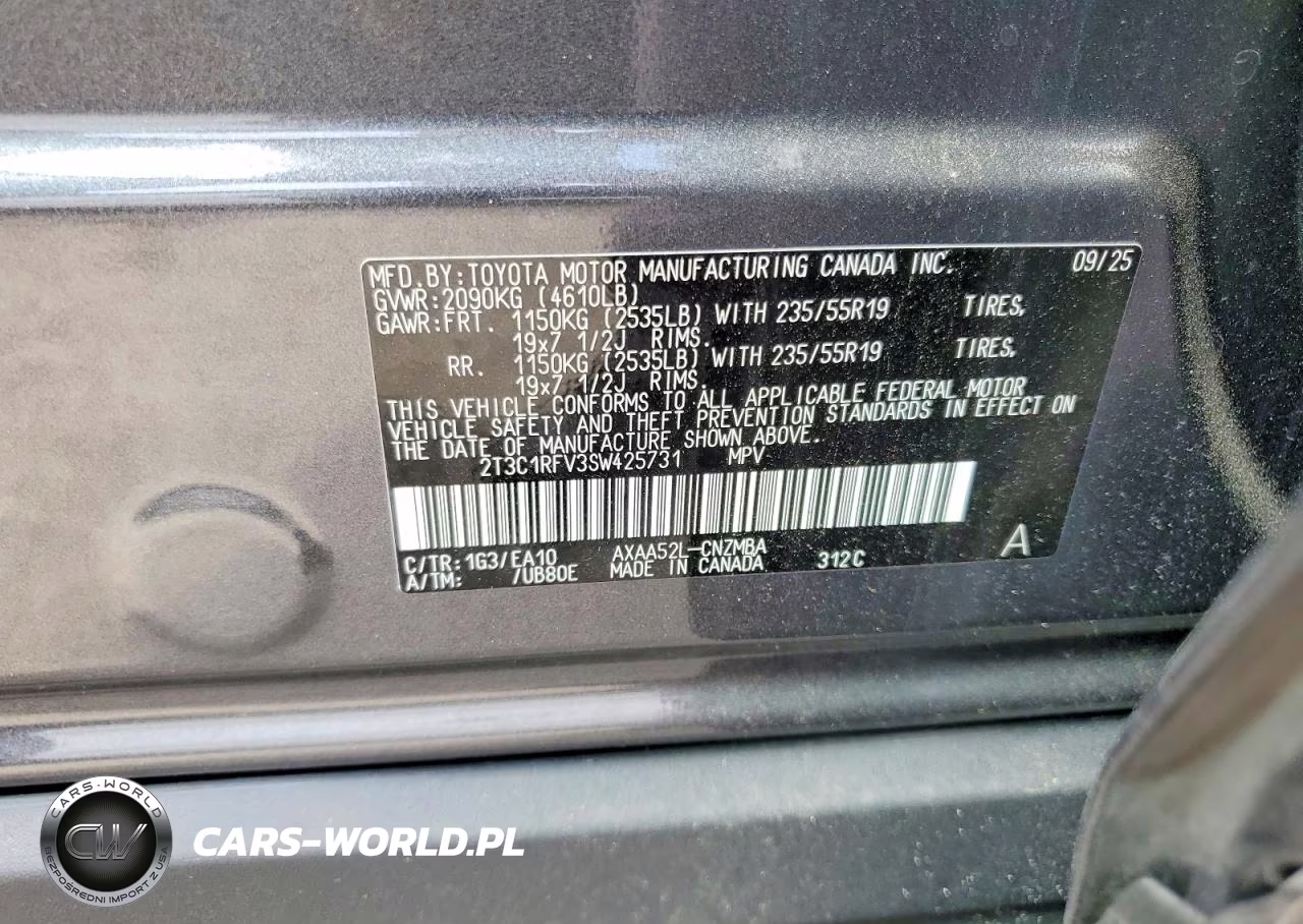 2025 Toyota Rav4 Xle Premium VIN:2T3C1RFV3SW425731 - 14