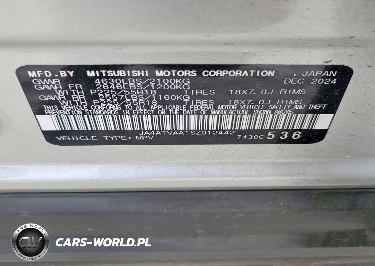 2025 Mitsubishi Eclipse Cross Le VIN:JA4ATVAA1SZ012442 - 13