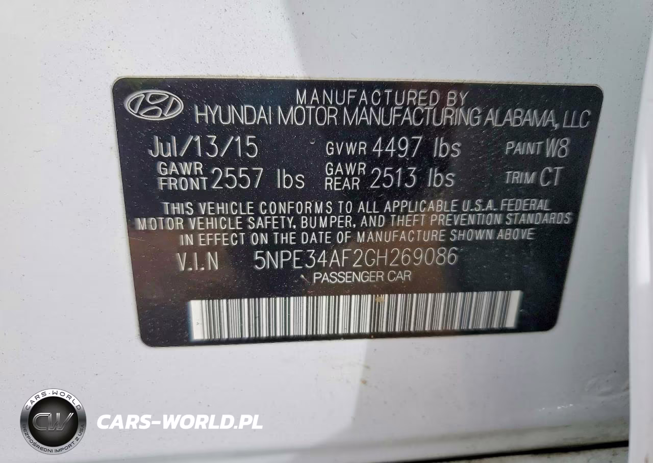 2016 Hyundai Sonata Sport VIN:5NPE34AF2GH269086 - 12