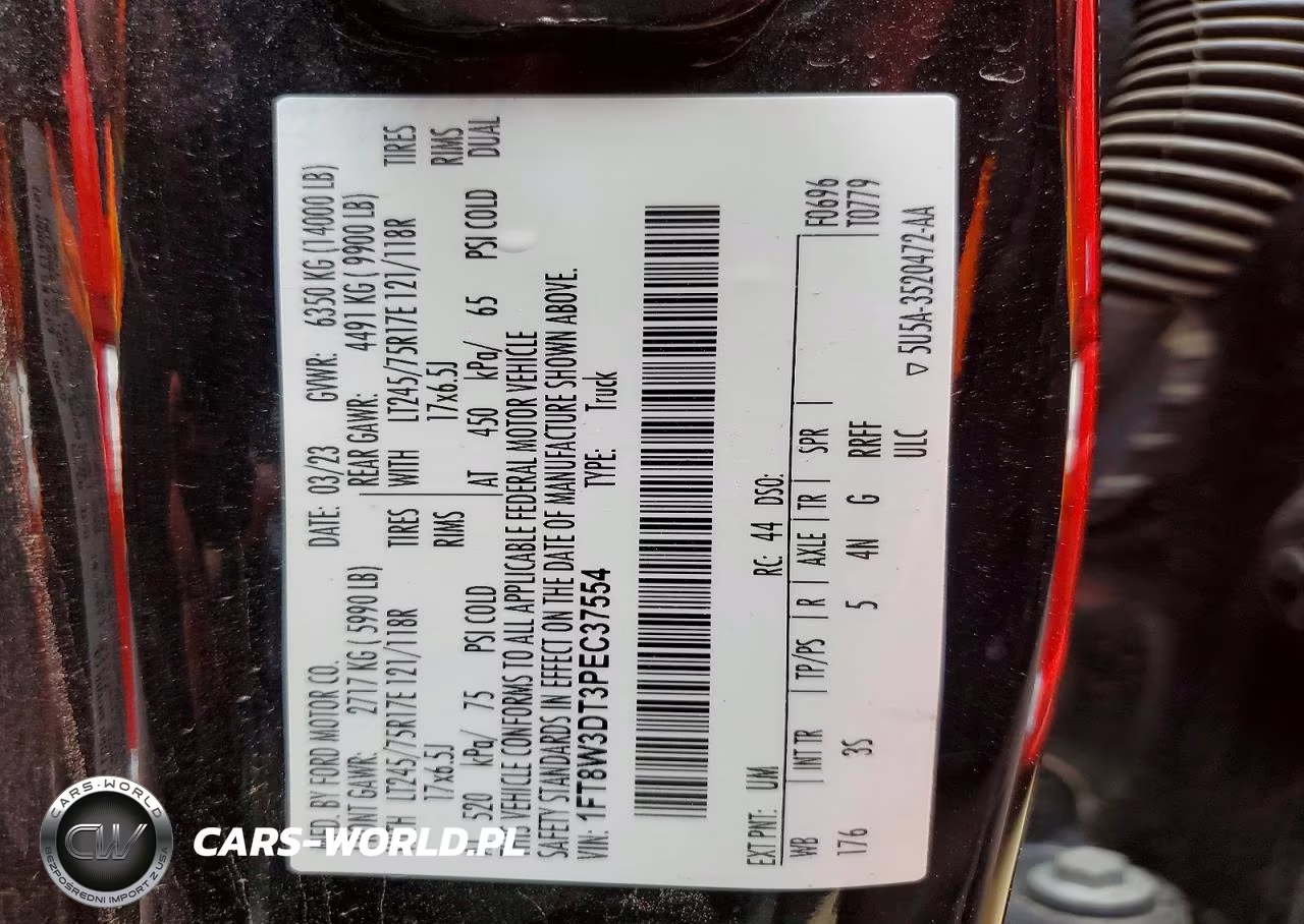 2023 Ford F350 Super Duty VIN:1FT8W3DT3PEC37554 - 13
