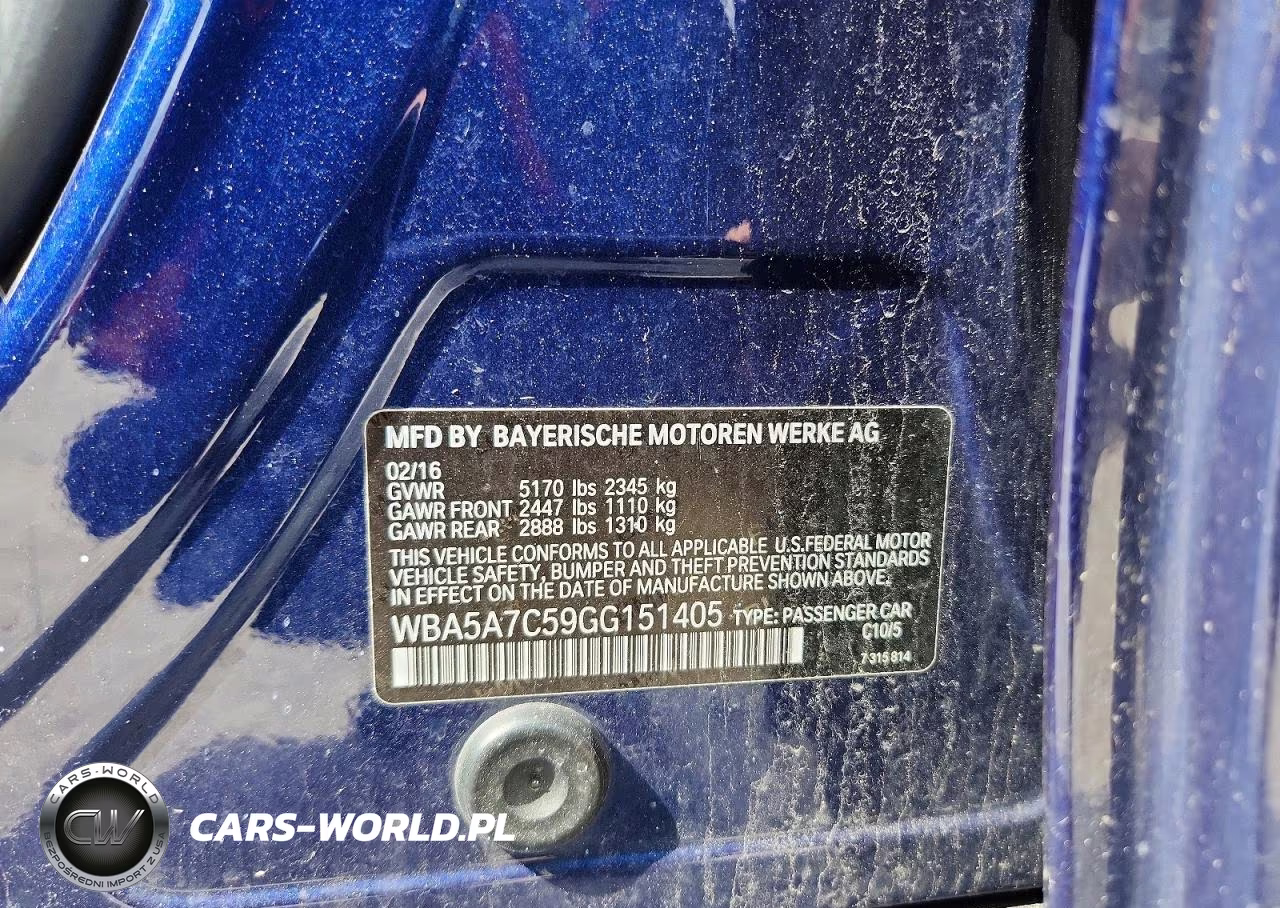 2016 BMW 528 Xi VIN:WBA5A7C59GG151405 - 12