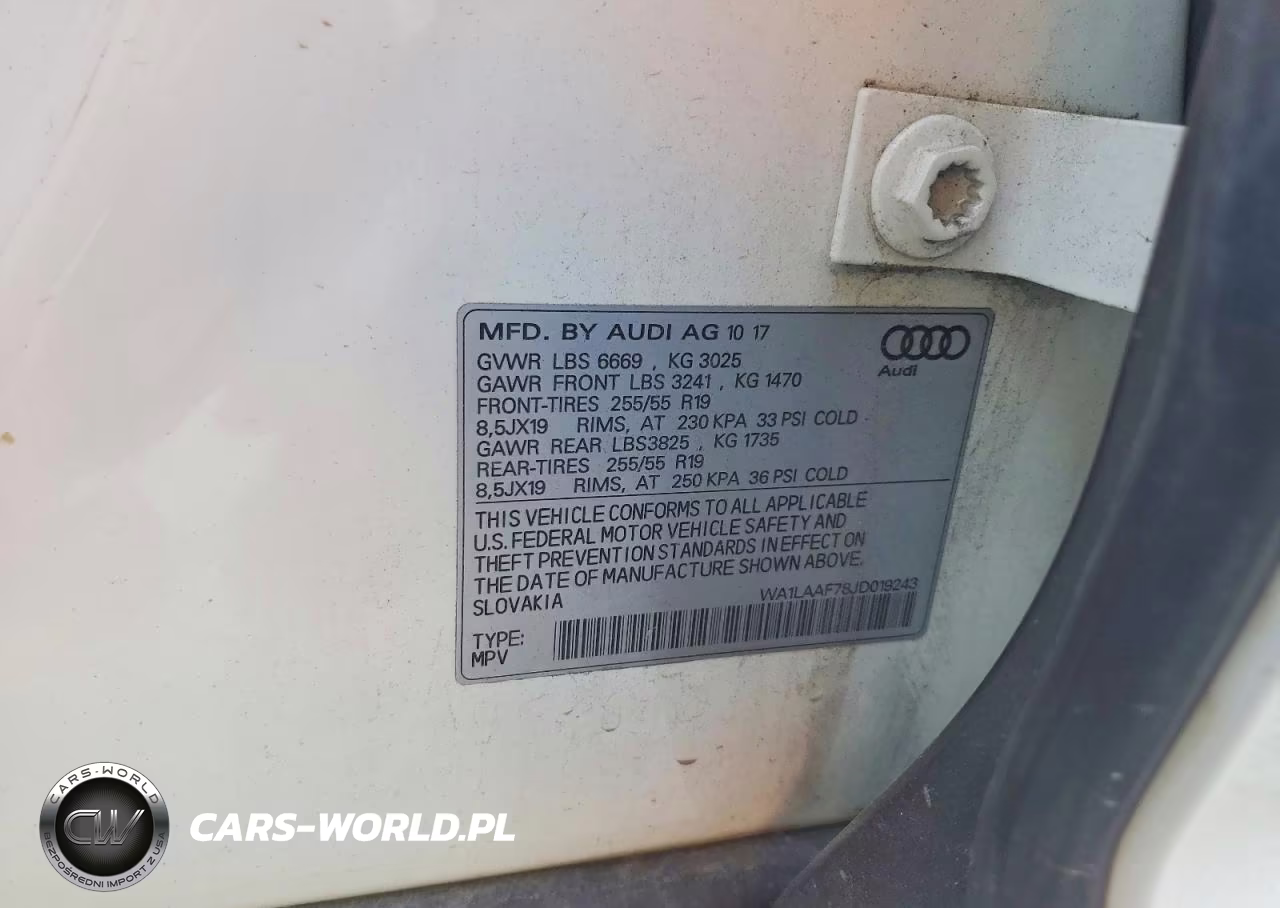 2018 Audi Q7 Premium Plus VIN:WA1LAAF78JD019243 - 13