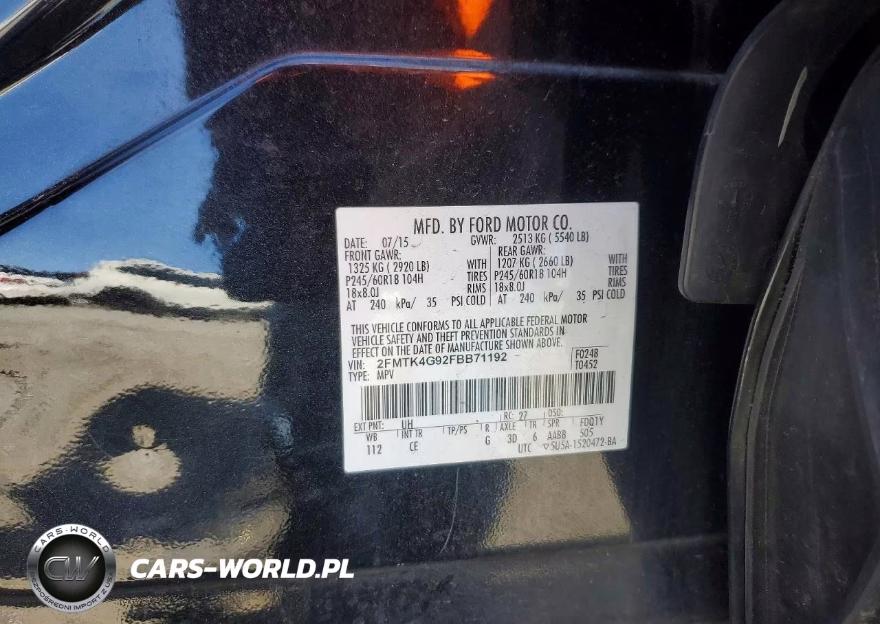2015 Ford Edge Se VIN:2FMTK4G92FBB71192 - 13