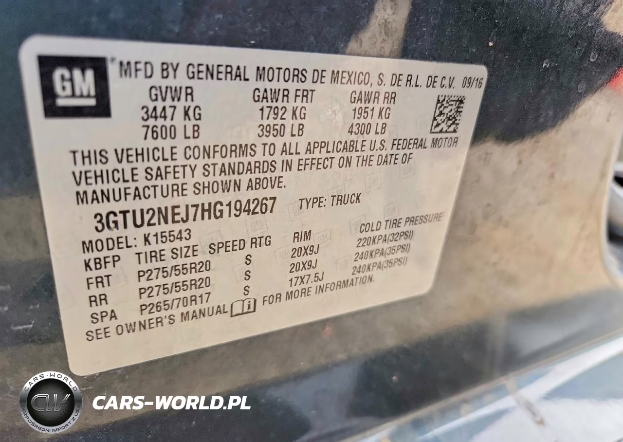 2017 GMC Sierra K1500 Slt VIN:3GTU2NEJ7HG194267 - 12