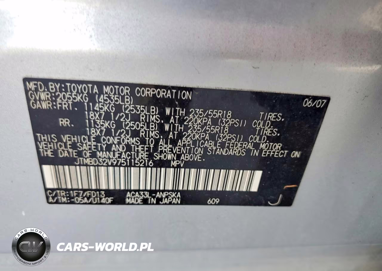 2007 Toyota Rav4 Sport VIN:JTMBD32V975115216 - 13