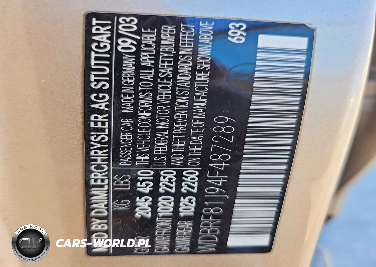 2004 Mercedes-Benz C 240 4Matic VIN:WDBRF81J94F487289 - 12