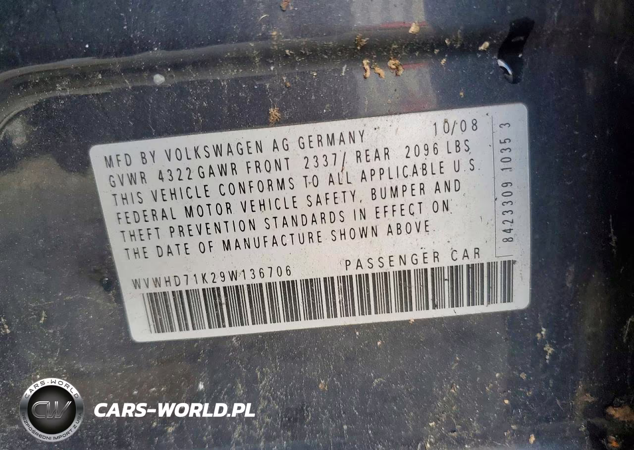2009 Volk Gti VIN:WVWHD71K29W136706 - 12
