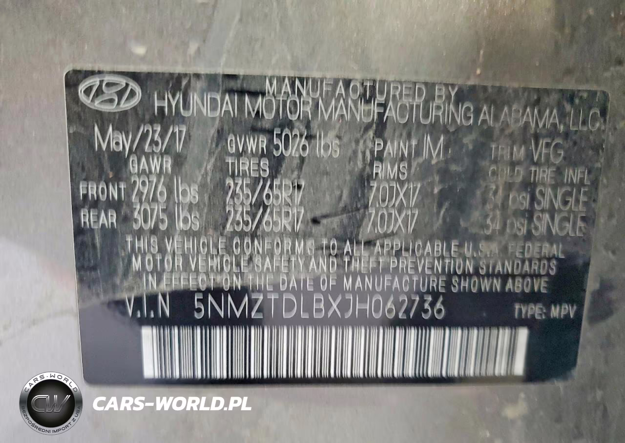 2018 Hyundai Santa Fe Sport 2.4L VIN:5NMZTDLBXJH062736 - 12
