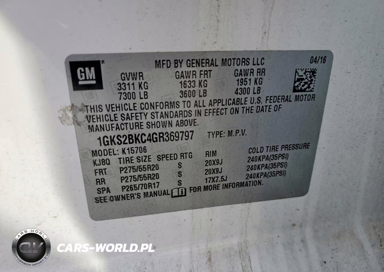 2016 GMC Yukon Slt VIN:1GKS2BKC4GR369797 - 13
