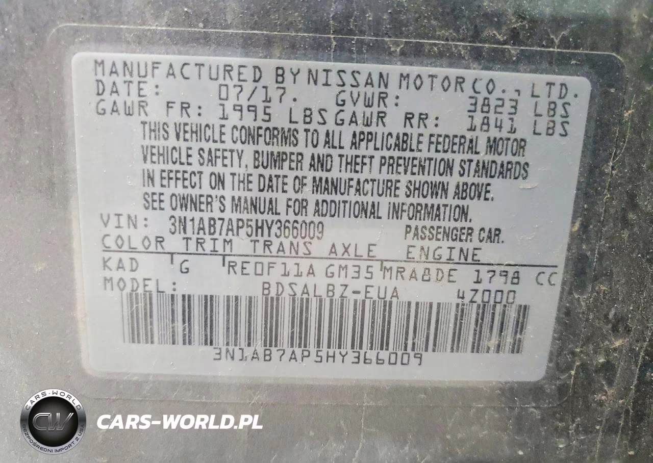 2017 Nissan Sentra S VIN:3N1AB7AP5HY366009 - 13