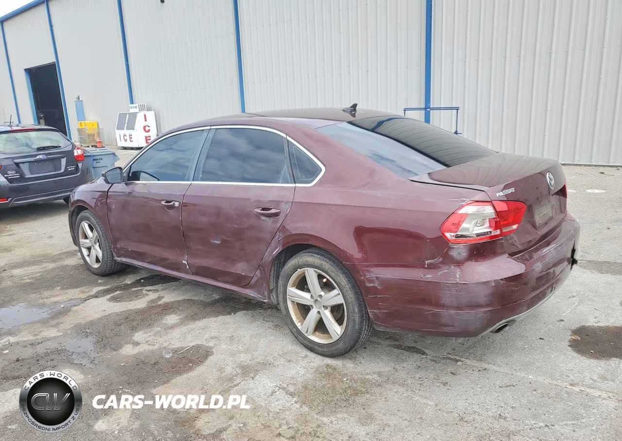 2013 Volkswagen Passat Se VIN:1VWBP7A30DC084781 - 2