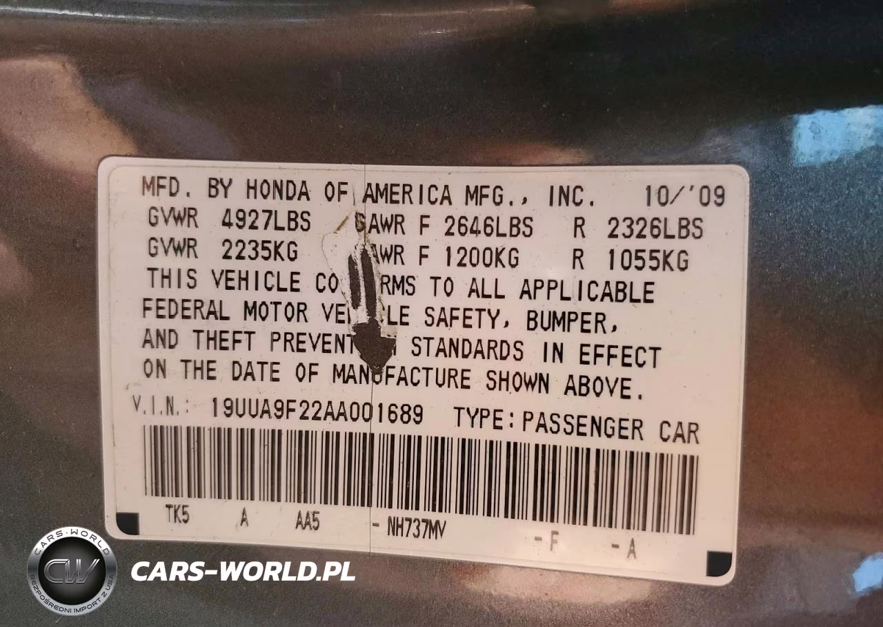 2010 Acura Tl VIN:19UUA9F22AA001689 - 13