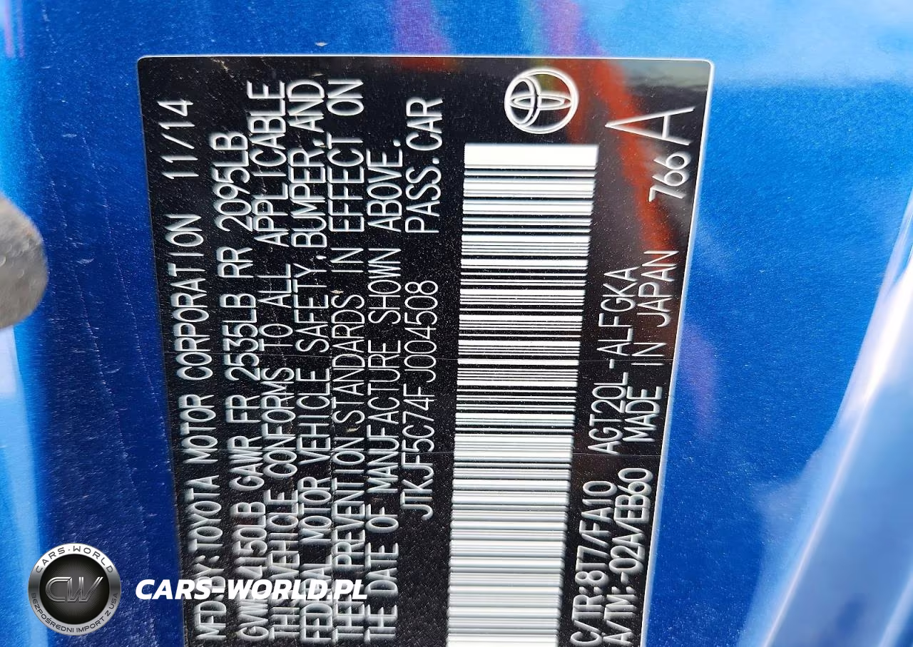 2015 Scion Tc Base VIN:JTKJF5C74FJ004508 - 12