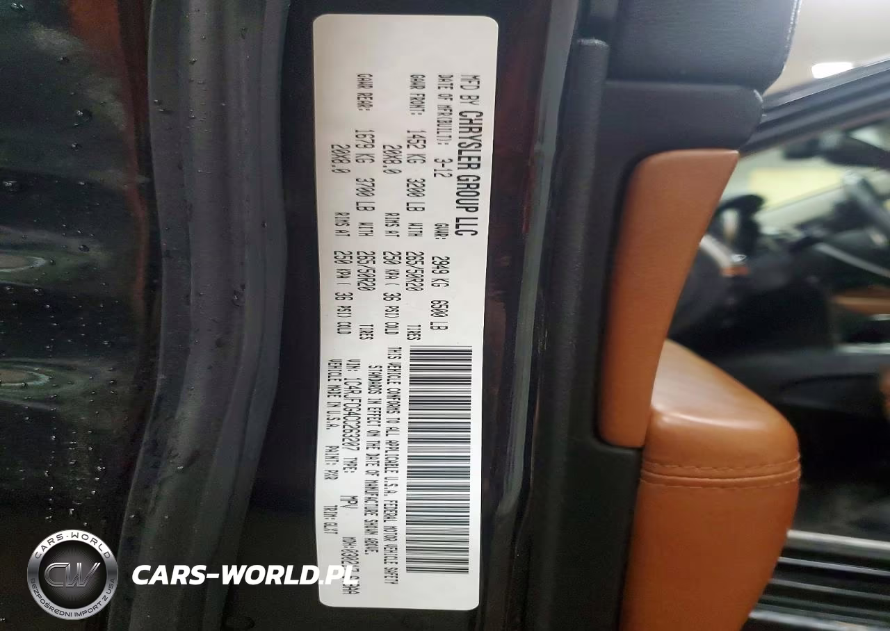 2012 Jeep Grand Cherokee Overland VIN:1C4RJFCG4CC263207 - 13