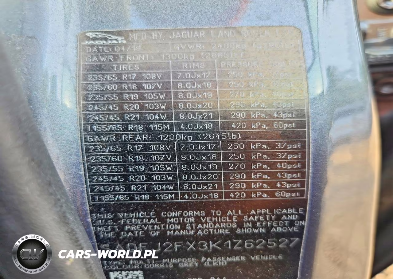 2019 Jaguar E-Pace S VIN:SADFJ2FX3K1Z62527 - 13