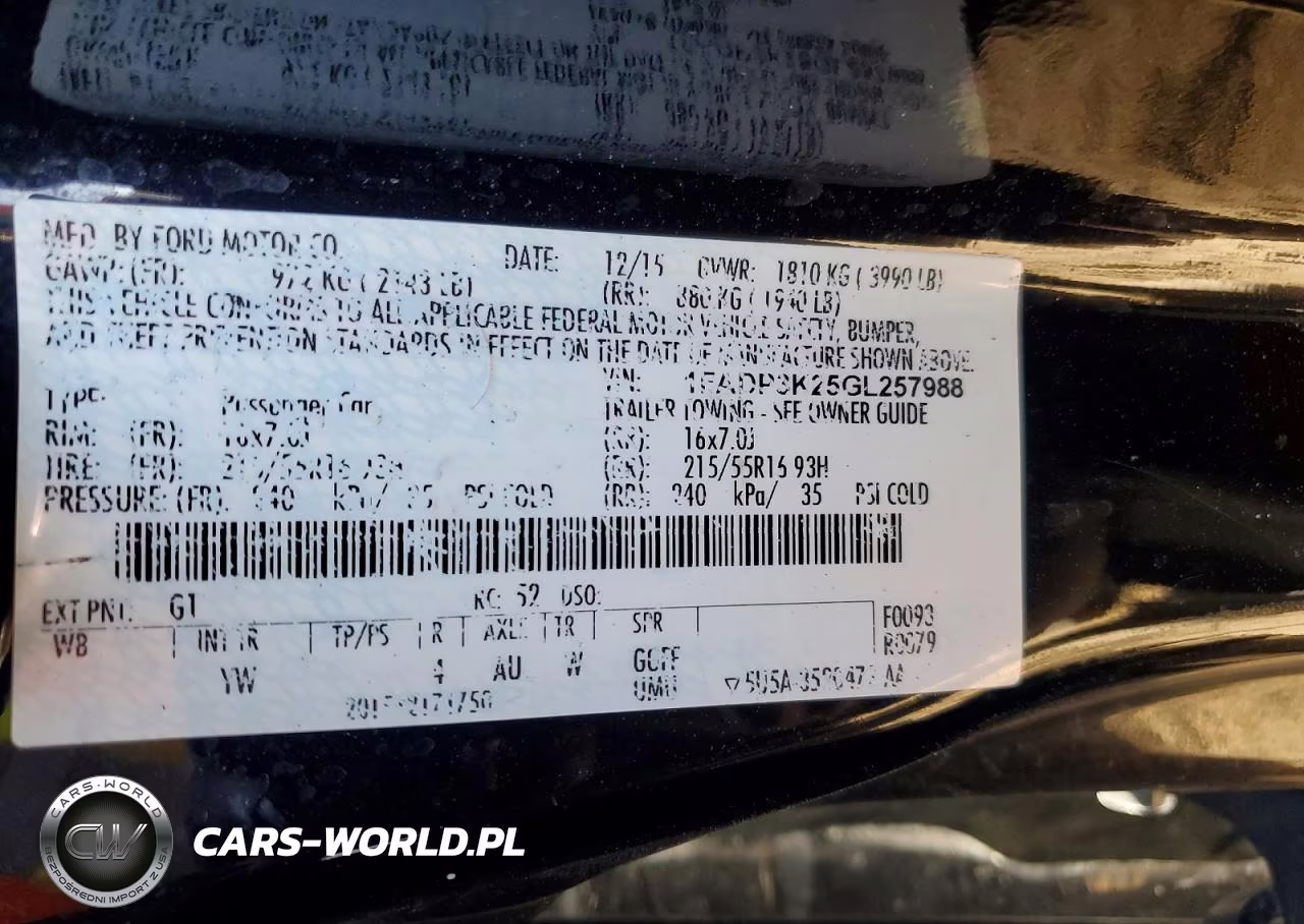 2016 Ford Focus Se VIN:1FADP3K25GL257988 - 12